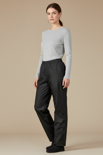 Pantalon De Pluie De Travail - Noir Polyester