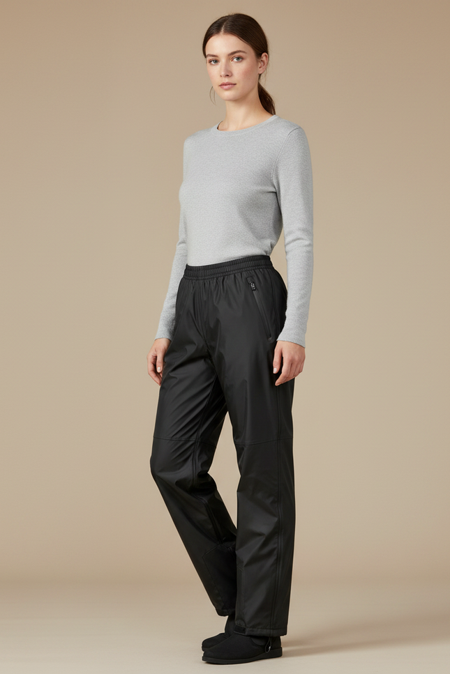 Pantalon De Pluie De Travail - Noir Polyester
