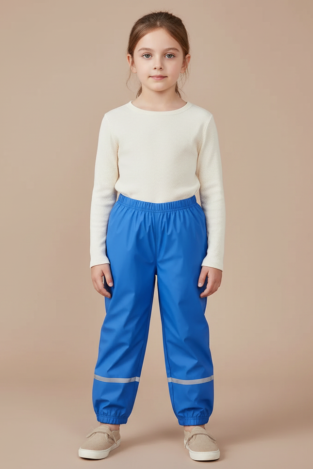 Pantalon Pluie Haute Visibilité - Bleu Polyester
