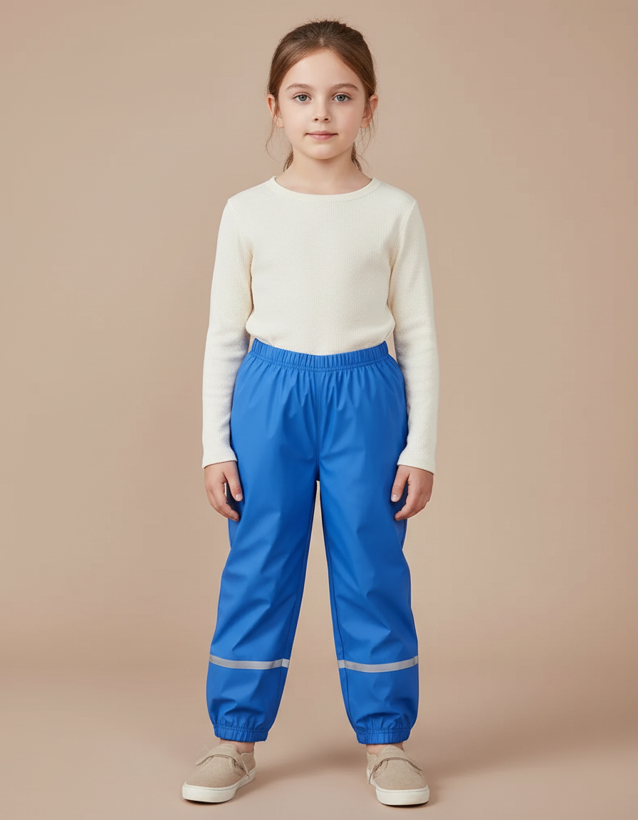 Pantalon Pluie Haute Visibilité - Bleu Polyester
