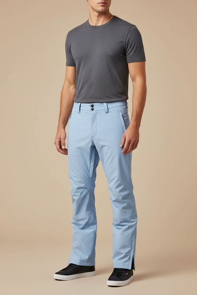 Pantalon De Pluie Bleu Clair Ample Imperméable Homme - Polyester