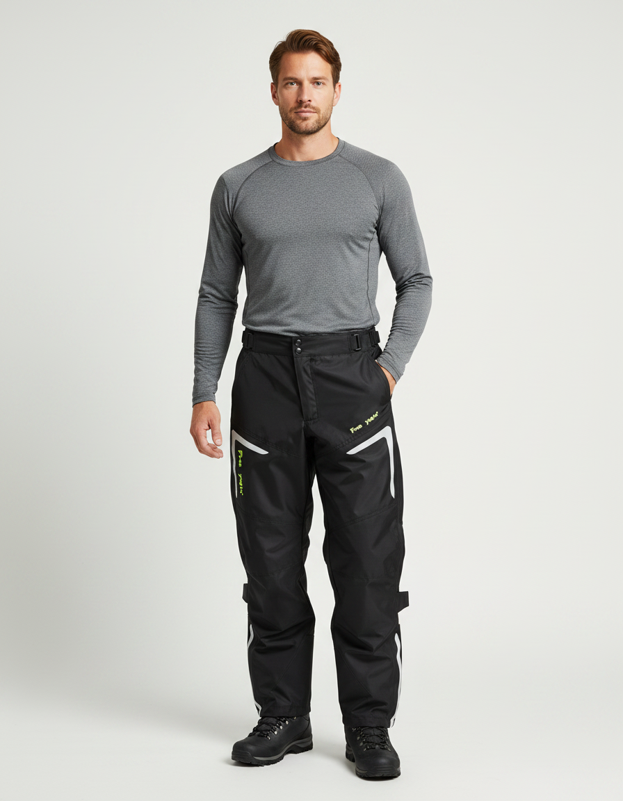 Pantalon De Pluie Travail - Noir Polyester