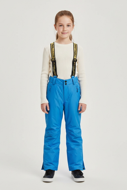 Pantalon De Pluie Bleu Imperméable Bretelles Réglables Enfant - Polyester