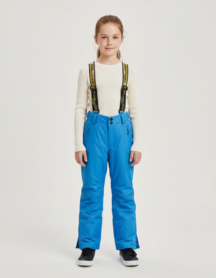 Pantalon De Pluie Bleu Imperméable Bretelles Réglables Enfant - Polyester