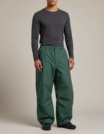 Pantalon De Pluie Homme Grande Taille - Vert Polyester