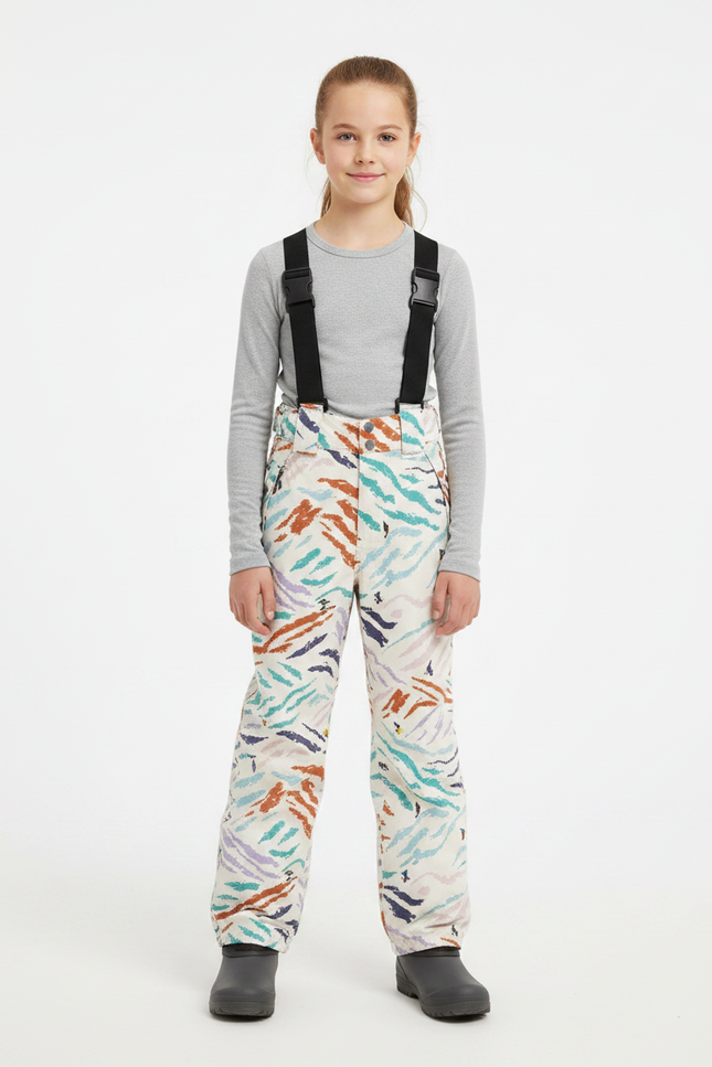 Pantalon De Pluie Beige Imprimé Imperméable Enfant Hiver - Polyester