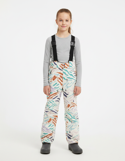 Pantalon De Pluie Beige Imprimé Imperméable Enfant Hiver - Polyester