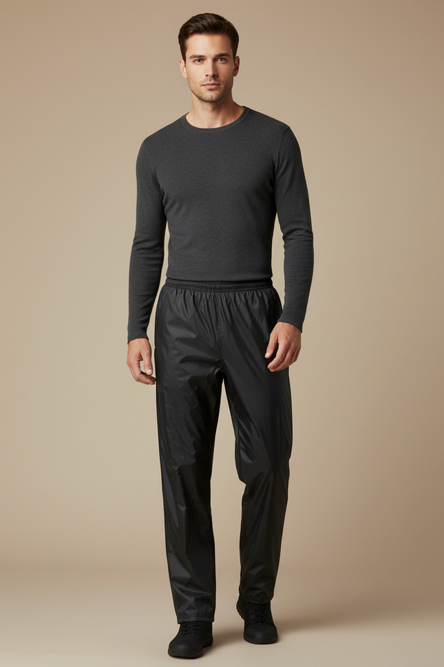 Sur-pantalon De Pluie - Noir Polyester