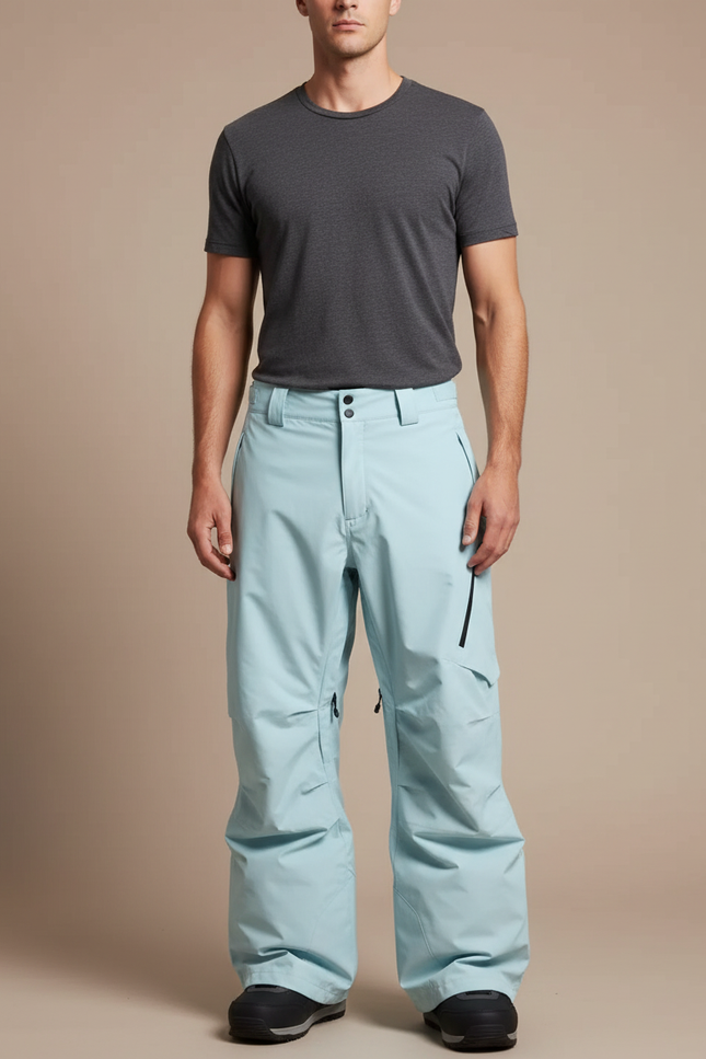 Pantalon De Pluie Bleu Clair Ample Imperméable Homme Sport - Polyester
