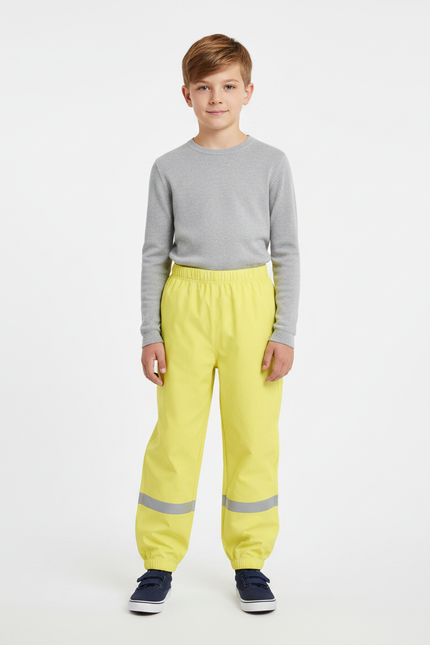 Pantalon De Pluie Jaune Fluo - Polyester