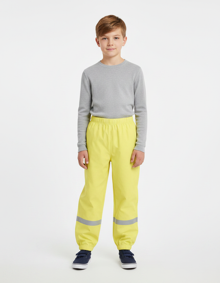 Pantalon De Pluie Jaune Fluo - Polyester