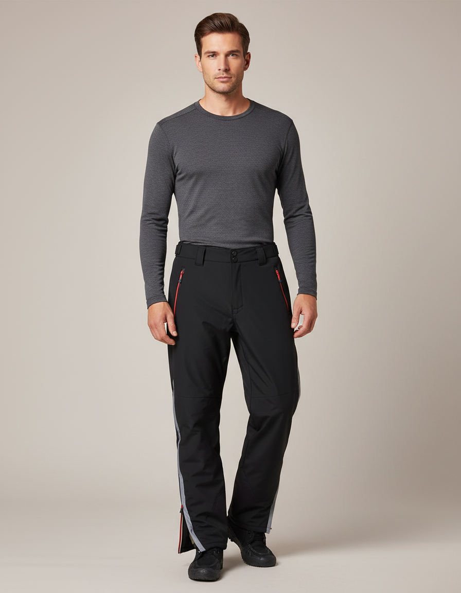 Pantalon Pluie Adulte - Noir Polyester