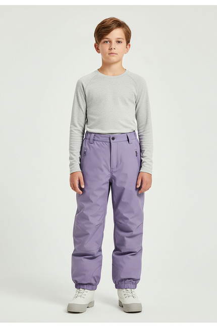 Pantalon De Pluie Violet Imperméable Enfant Ski Hiver - Polyester