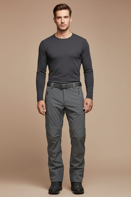 Pantalon De Pluie Gris Cargo Imperméable Homme Tactique - Polyester