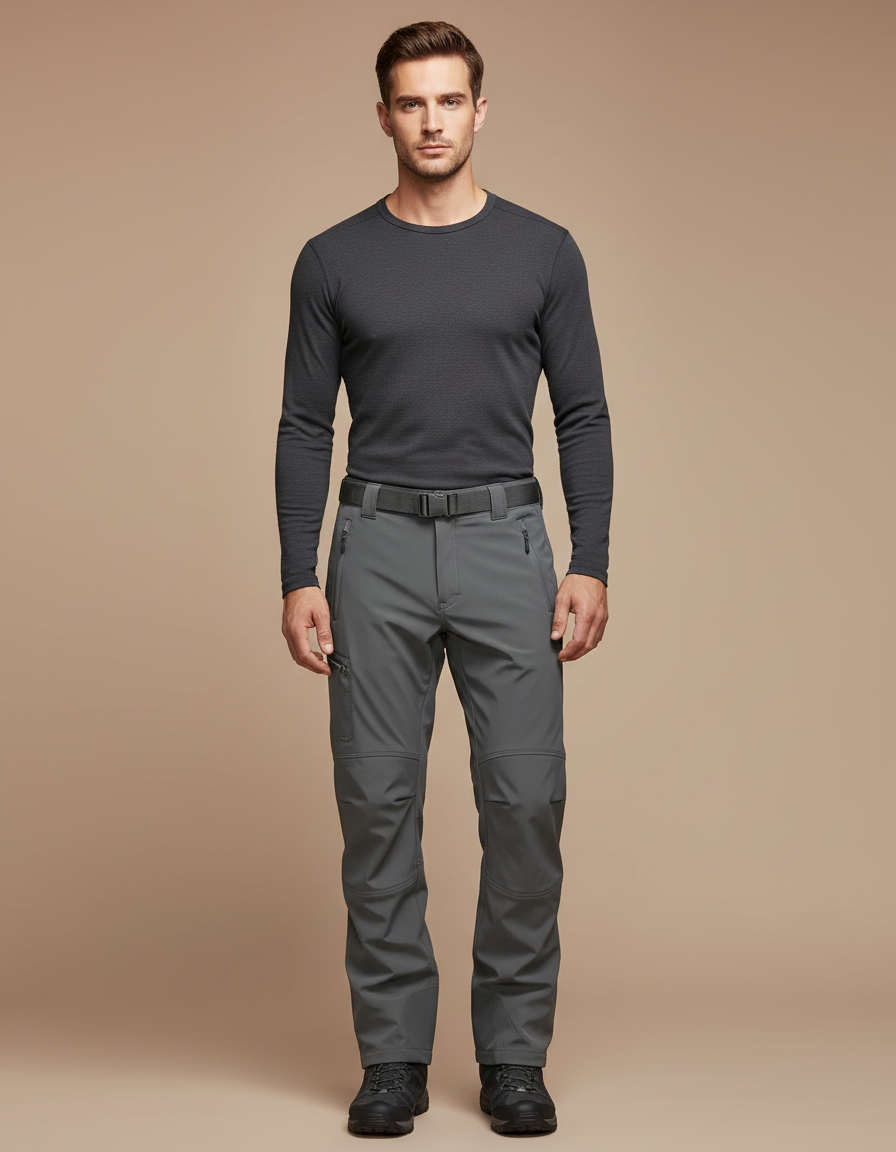 Pantalon De Pluie Gris Cargo Imperméable Homme Tactique - Polyester