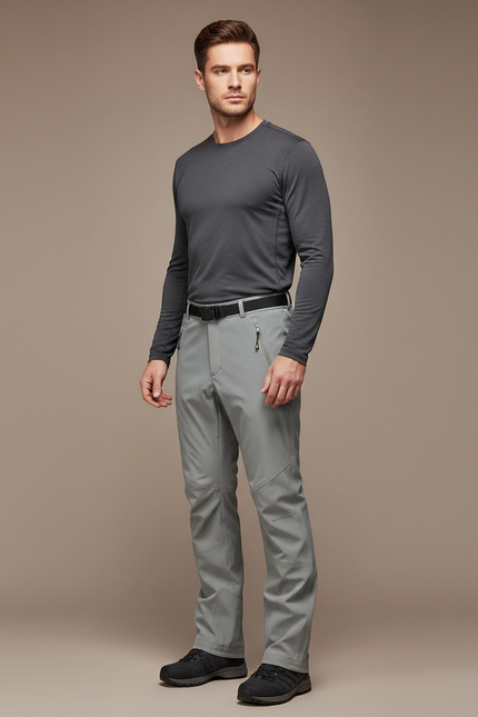 Pantalon De Pluie Pour Randonnée - Gris Polyester