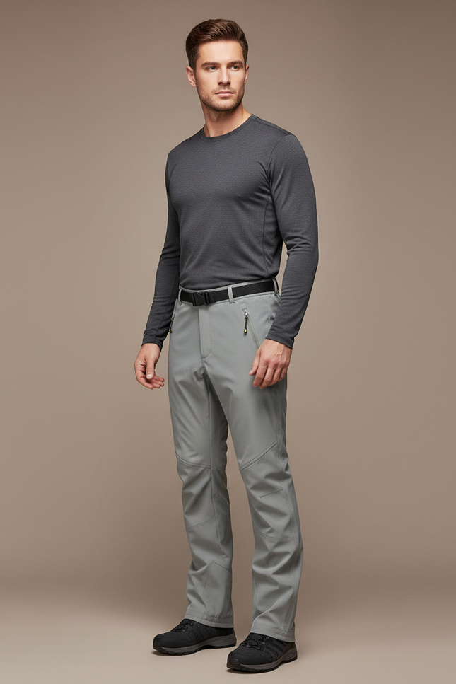 Pantalon De Pluie Pour Randonnée - Gris Polyester