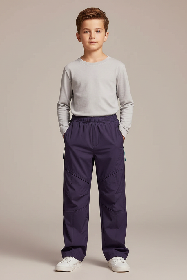 Pantalon De Pluie Violet Ample Fonctionnel Enfant - Polyester