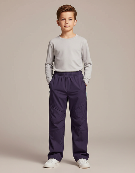 Pantalon De Pluie Violet Ample Fonctionnel Enfant - Polyester