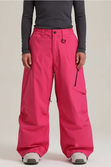 Pantalon De Pluie Rose Ample Imperméable Unisexe Sport - Polyester