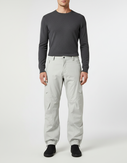 Pantalon De Pluie Gris Clair Imperméable Cargo Homme Sport - Polyester