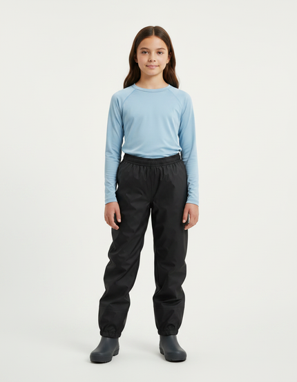 Pantalon De Pluie Noir Imperméblable Ample Enfant - Polyester