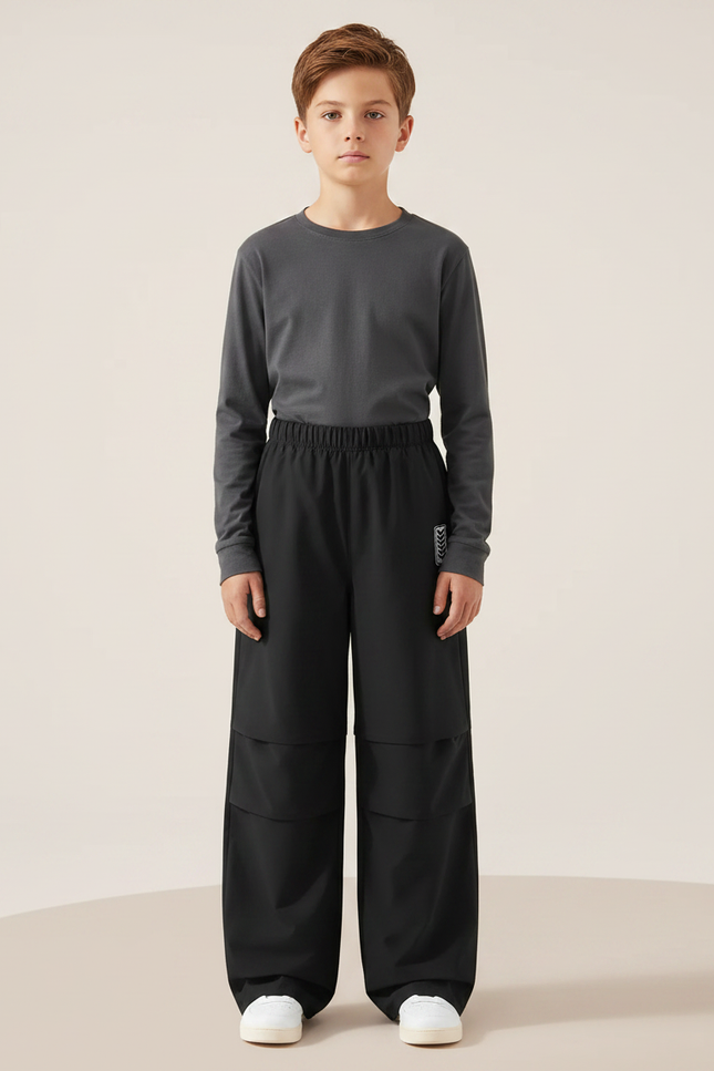 Pantalon De Pluie Noir Ample Imperméable Enfant Léger - Polyester