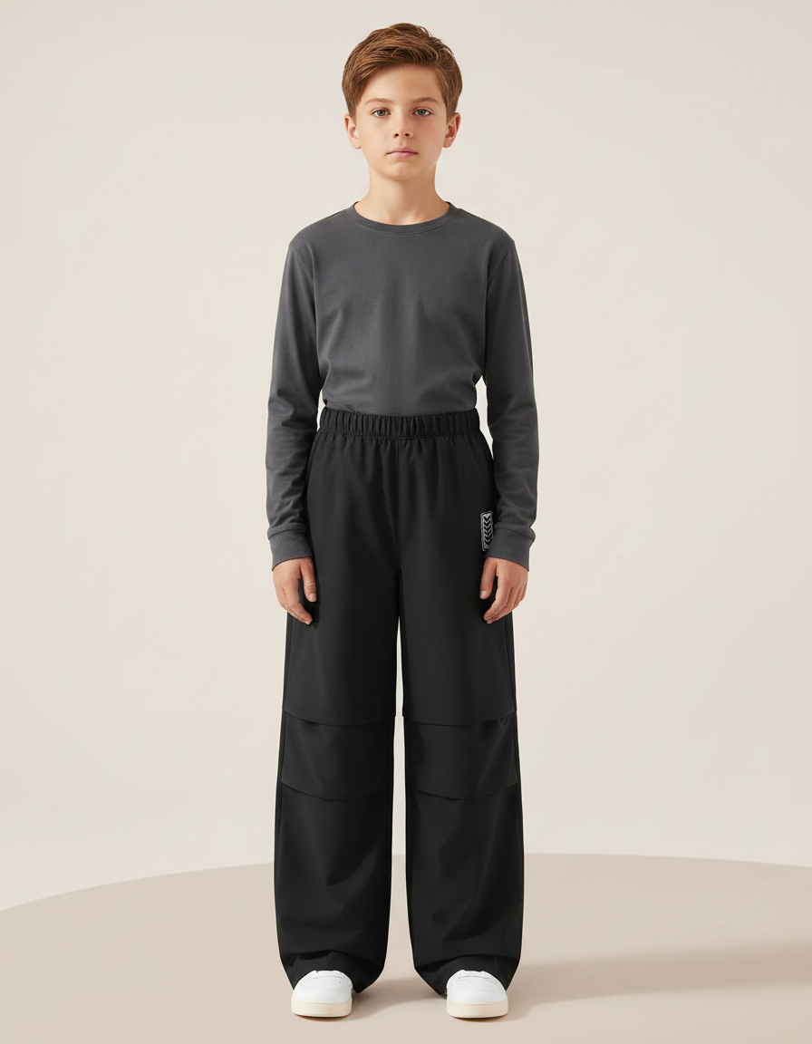 Pantalon De Pluie Noir Ample Imperméable Enfant Léger - Polyester