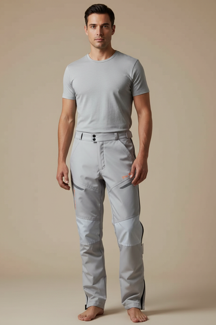 Pantalon De Pluie Moto - Gris Polyester
