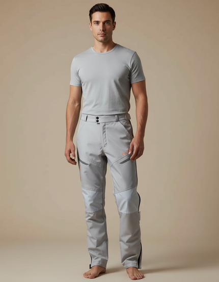 Pantalon De Pluie Moto - Gris Polyester