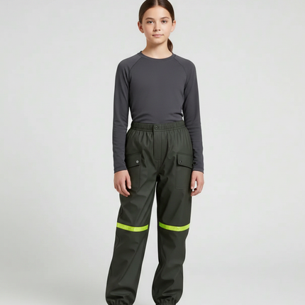 Pantalon Et Veste De Pluie - Kaki Polyester