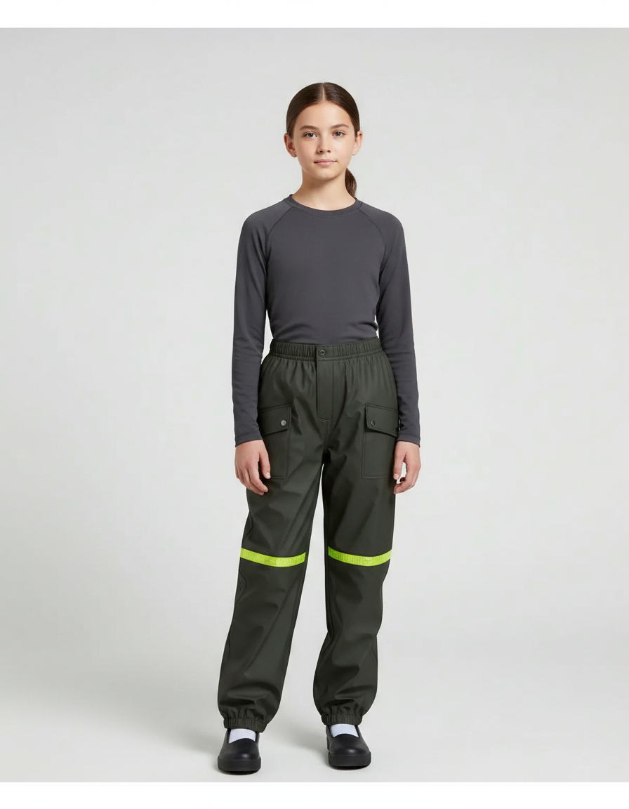 Pantalon Et Veste De Pluie - Kaki Polyester