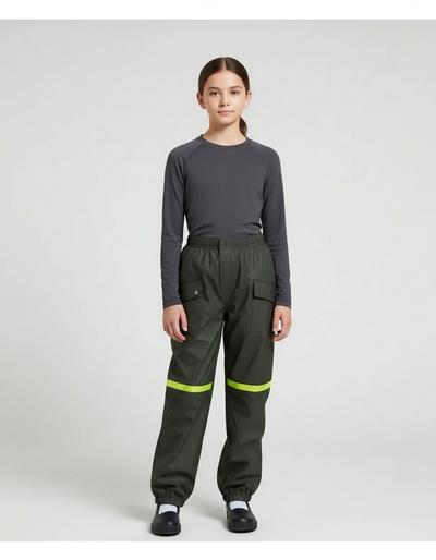 Pantalon De Pluie Fille Kaki
