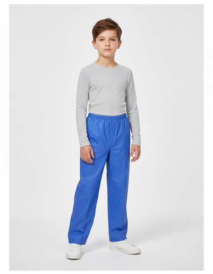 Pantalon De Pluie Bleu Imperméable Enfant Léger Ample - Polyester