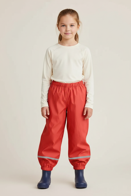 Pantalon De Pluie Orange - Polyester
