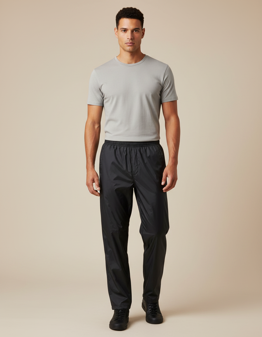 Pantalon Pluie Noir - Polyester