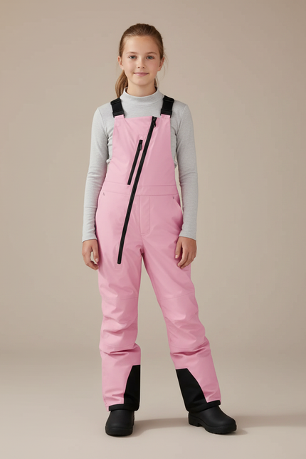 Pantalon De Pluie Rose Imperméable Salopette Enfant Ski - Polyester