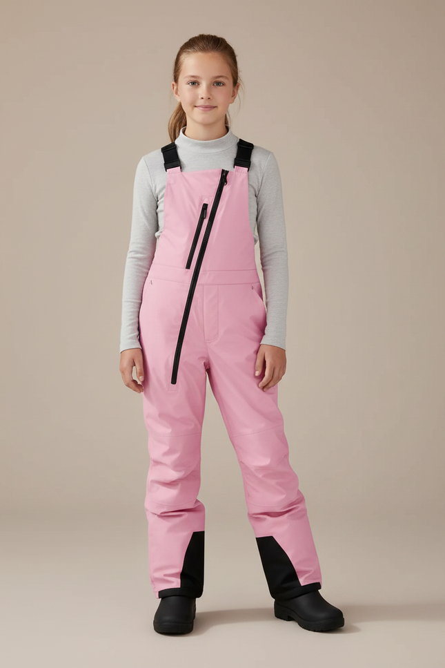 Pantalon De Pluie Rose Imperméable Salopette Enfant Ski - Polyester