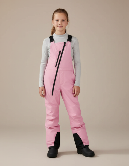 Pantalon De Pluie Rose Imperméable Salopette Enfant Ski - Polyester