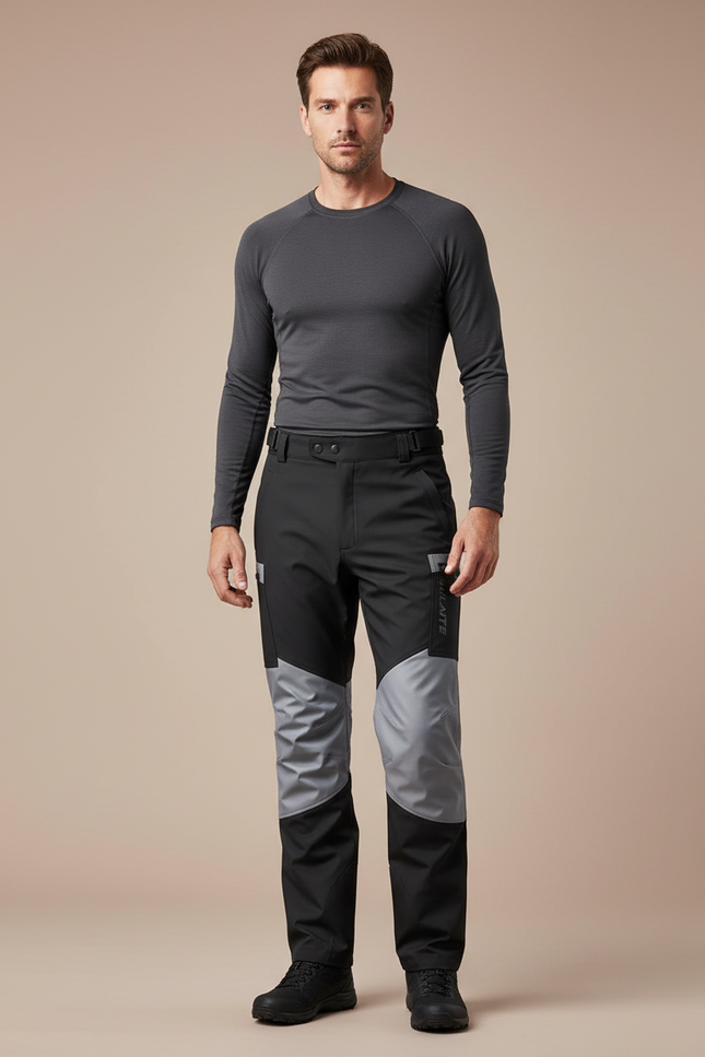 Pantalon De Pluie Professionnel - Noir Polyester