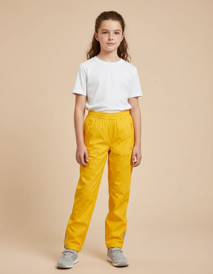 Pantalon De Pluie Jaune Imperméable Réfléchissant Enfant - Polyester