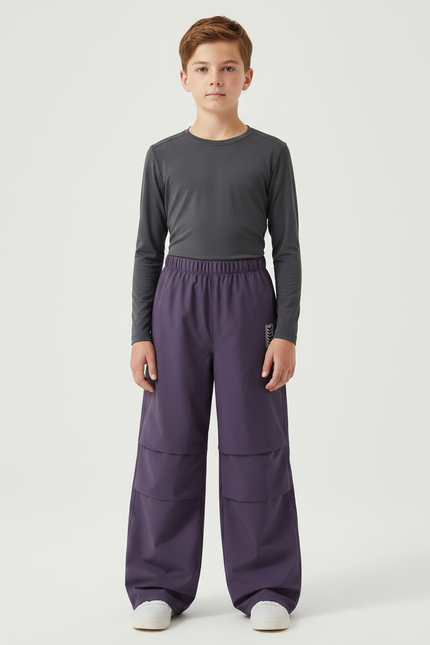 Pantalon De Pluie Violet Ample Imperméable Enfant - Polyester