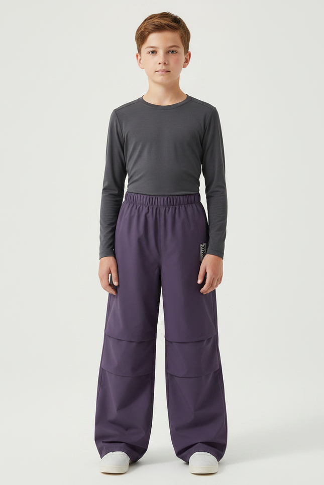 Pantalon De Pluie Violet Ample Imperméable Enfant - Polyester