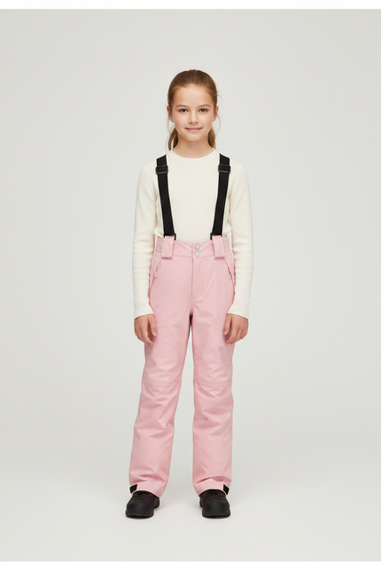 Pantalon De Pluie Rose Imperméable Enfant Ski Hiver - Polyester
