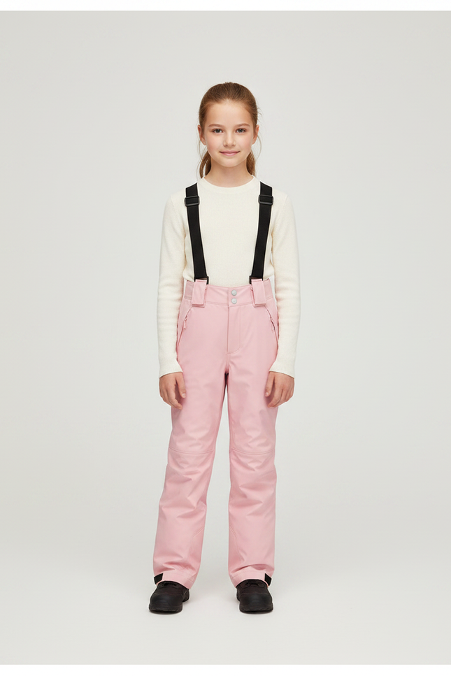 Pantalon De Pluie Rose Imperméable Enfant Ski Hiver - Polyester