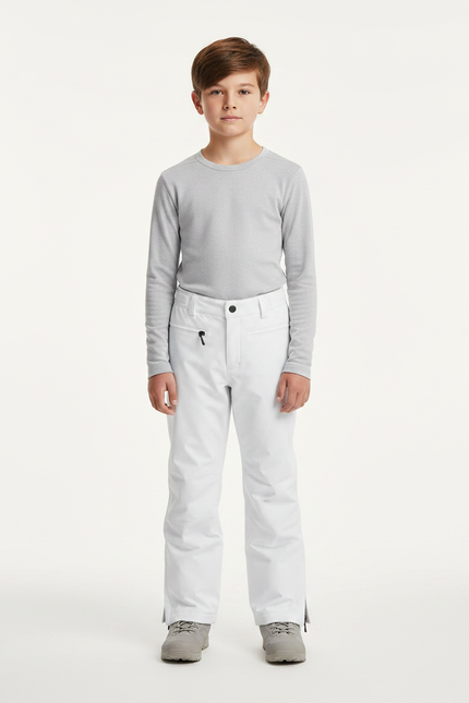 Pantalon De Pluie Blanc Imperméable Enfant Ski - Polyester