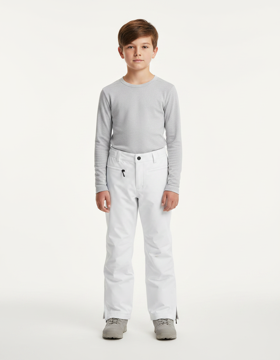 Pantalon De Pluie Blanc Imperméable Enfant Ski - Polyester