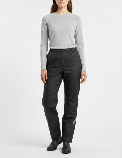 Pantalons De Pluie Femme - Noir Polyester