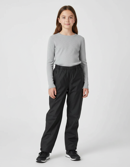 Pantalon De Pluie Noir Imperméable Classique Enfant - Polyester