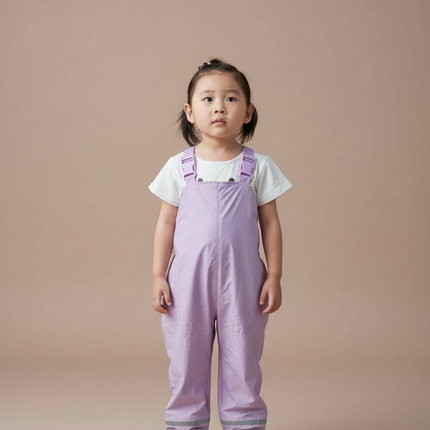 Pantalon De Pluie Ultra Léger - Violet Polyester